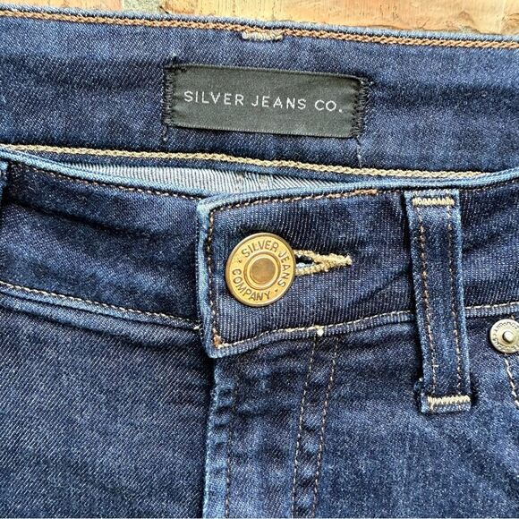 Silver Jeans Mazy Skinny Jeans Dark Wash 27 x 29 - Picture 8 of 11